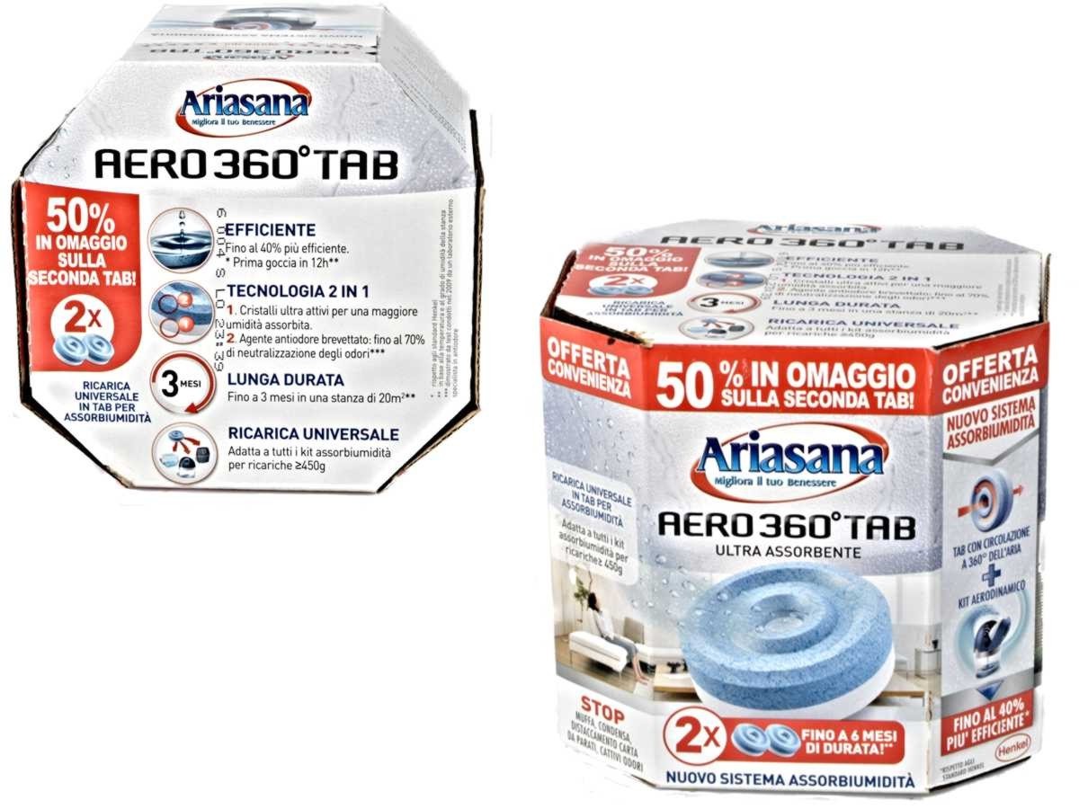 Vendita ARIASANA RICARICA AERO 360 BI-PACK 2 TAB PER 450G IN